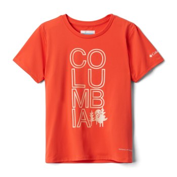 Columbia Freezer Graphic, Camiseta Rojos Para Niña | 693405-UZN